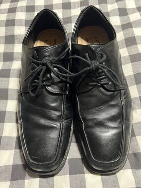 Apt. 9 Black Leather Lace-Up Oxfords